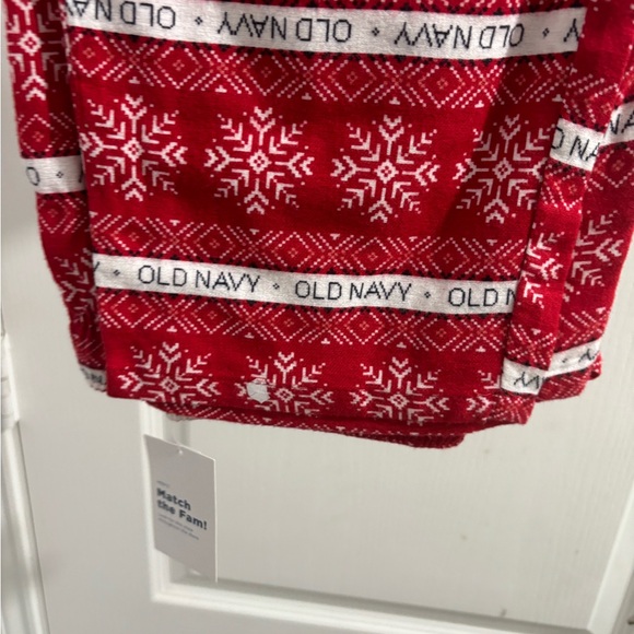 Old Navy Red Snowflake Men’s Pajama Bottoms - Picture 2 of 2